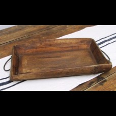 Tray with Handles Bamboo